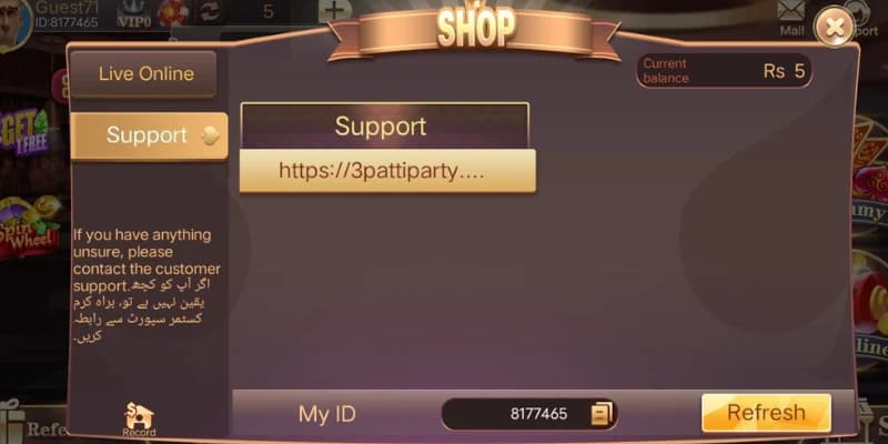 Teen Patti Tiger 24/7 Customer Support in Urdu and English