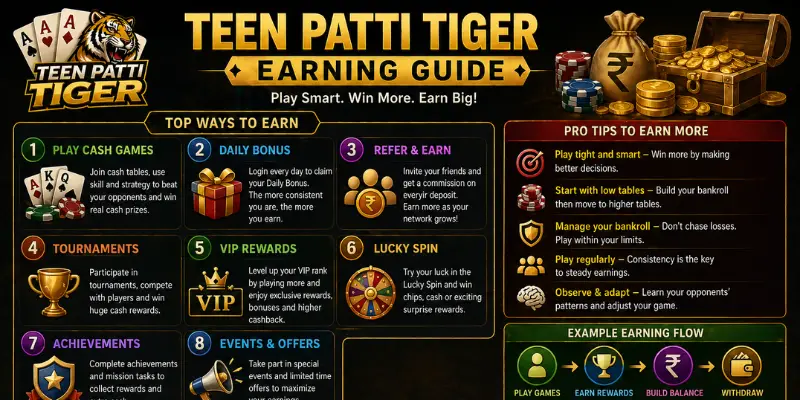 Teen Patti Tiger Earning Guide: How to Make Real Money