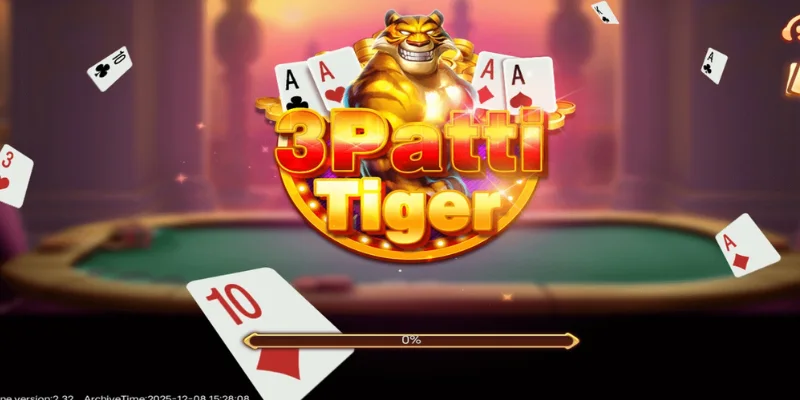 Teen Patti Tiger App Home Screen – Games Lobby